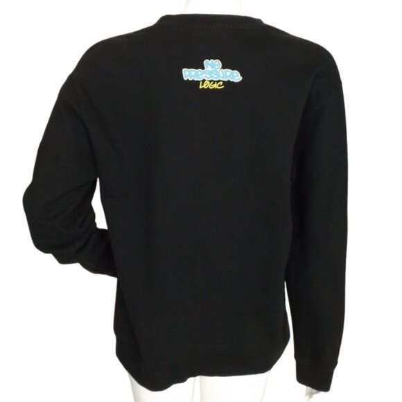 LOGIC Sweatshirt, M, Black, NO PRESSURE, Blue/Orange, Suspended man, 2 Sided - Picture 5 of 11